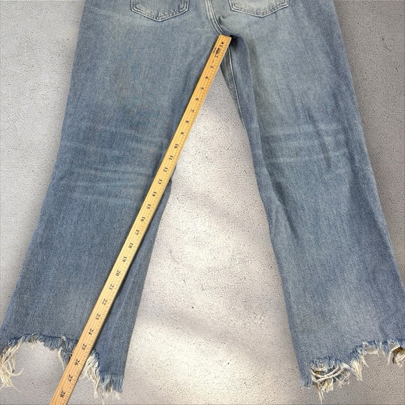We the Free People Jeans Womens 31 Maggie Straight Mid Rise Crop Distressed - Picture 5 of 6